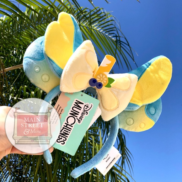 Disney Accessories - Disney Parks Stitch Blueberry Lemonade Munchlings Ears Headband Picnic - NEW